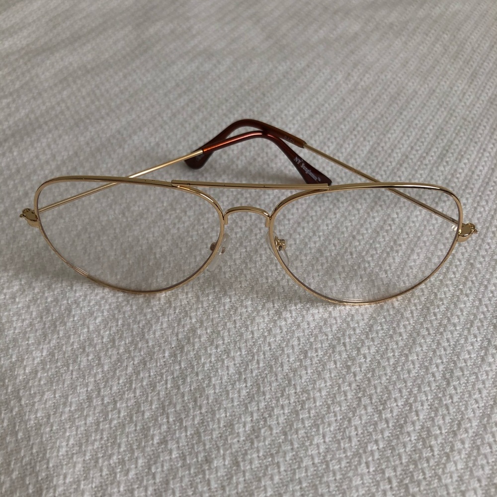 Clear lens aviators